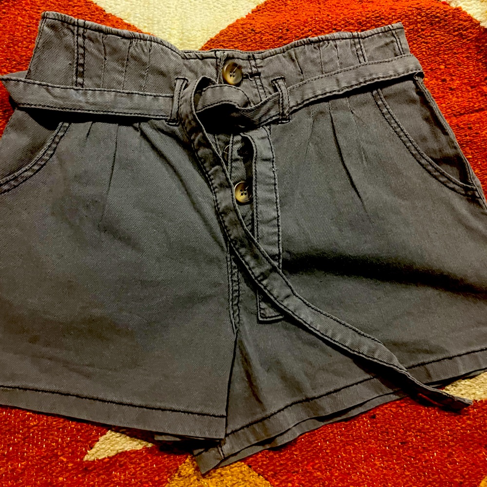 Small black shorts. Never been worn